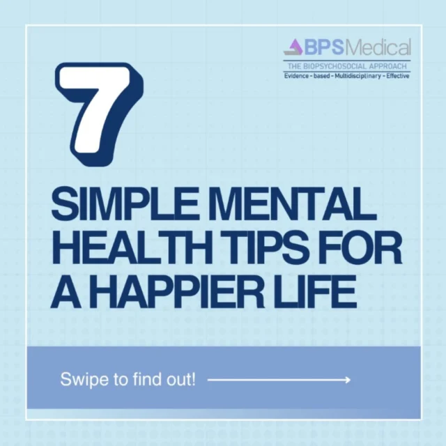 These 7 simple tips are game-changers for your mental well-being. From relaxation and gratitude to laughter and self-care, small changes can make a big difference! 

Remember, we're here to support you every step of the way! Which tip will you try first? Let us know in the comments! 👇 

Source: https://www.cnet.com/health/mental/simple-mental-health-tips-help-lead-happier-life/

#BPSMedical #fortlauderdale #fortlauderdaleflorida #dadecounty #southflorida #florida #anxiety #anxietyissues #depression #depressed #mentalhealth #trending #mentalhealthawareness #mentalwellbeing #wellness #mentalhealthmatters #support #biopsychosocial #holistic #psychiatrist #floridapsychiatrist #neurofeedback #mindbodywellness #mentalhealth #happyhabits